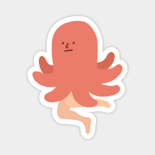 Octopus with Legs | Cute | Weird | High Quality | Gift | Minimalist Magnet