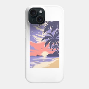 Sunset at the beach Phone Case