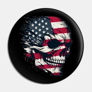 Skull Flag Pin