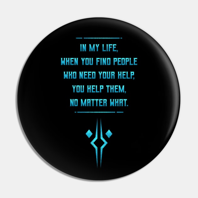 Rebel Quote v2 Pin by VanHand