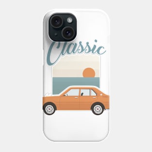 fine day to ride a classic car Phone Case