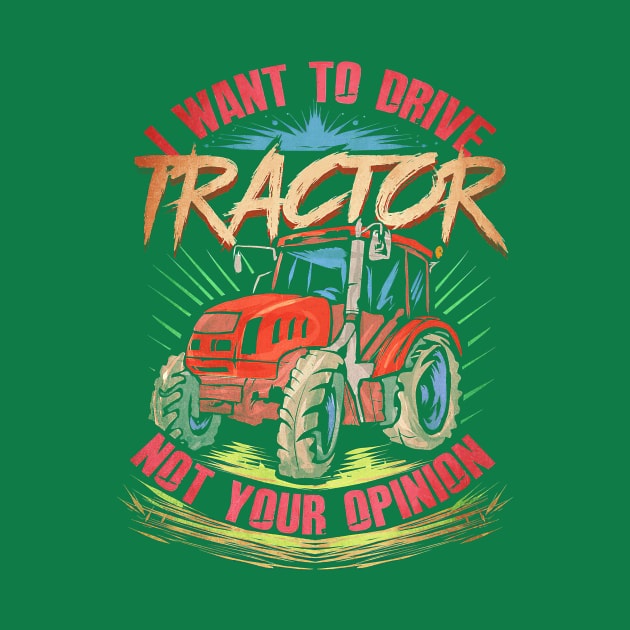 Farmer Drive Tractor by Tatjana  Horvatić