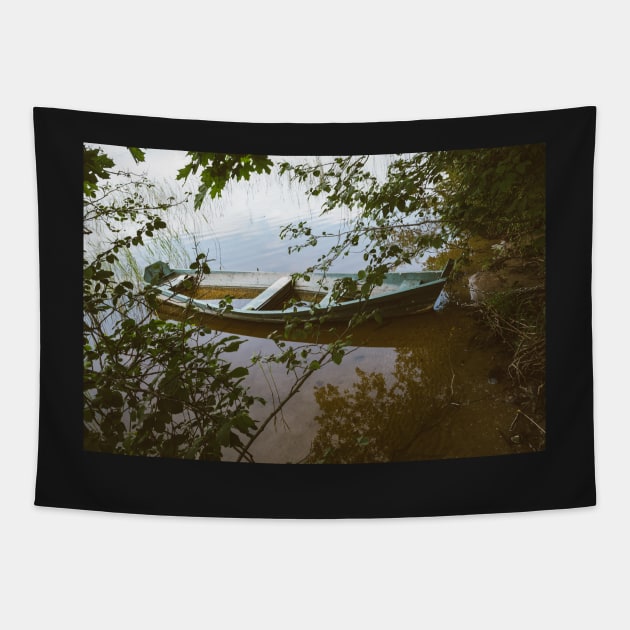 Sinking Boat Tapestry by Errne