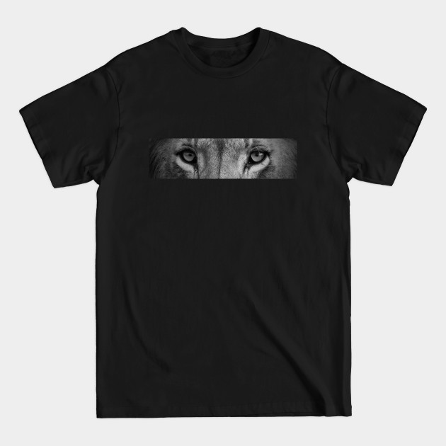 Discover Lion Eyes (B&W) - Lion - T-Shirt