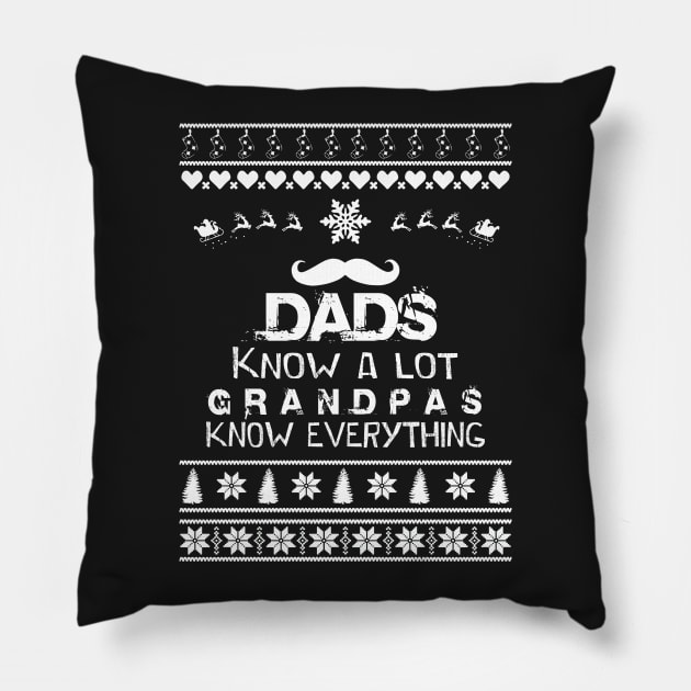 Merry Christmas DADS Pillow by bryanwilly