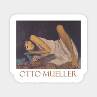 Liegende (1914) by Otto Mueller Magnet