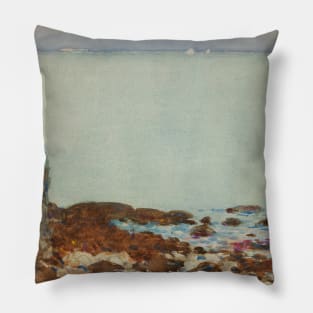 Low Tide, Isles Of Shoals by Childe Hassam Pillow