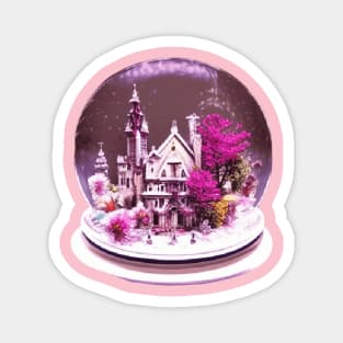 Purple snow globe Magnet