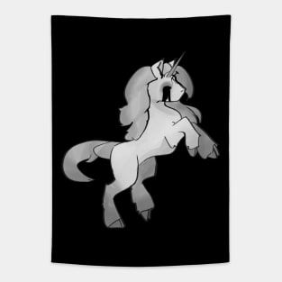 Cute Doomed Unicorn Tapestry