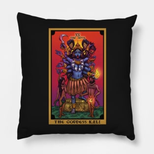 The Goddess Kali The Devil Tarot Card Pillow