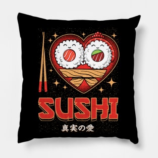 I Love Sushi Pillow