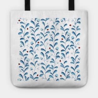 Lady Bug in Blue Tote