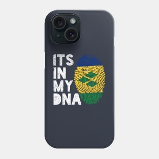 Its In My DNA Saint Vincent and the Grenadines Flag Fingerprint Phone Case