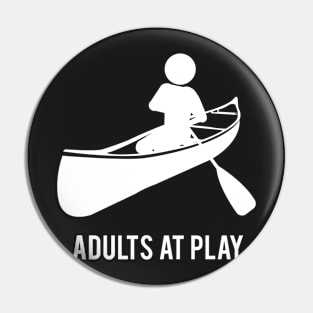 Canoeing Adults At Play Pin