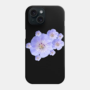 blooming blue flowers, flower, blooms, petals, garden Phone Case