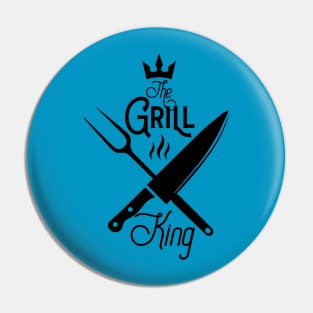 The grill king; bbq; grill; griller; barbeque; chef; cook; cooking; dad; father; husband; cooks; meat; knives; steak; cooking; dad who cooks; Pin