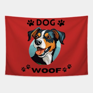 dogs dog Woof Tapestry