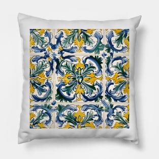 Italian Majolica Tile 2 Pillow