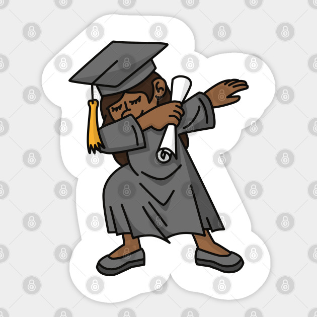 Download Black girl student dab dabbing graduation school ...