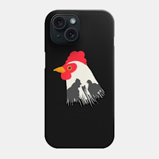 Rooster’s shadow of love Phone Case