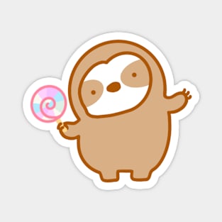 Cute Lollipop Sloth Magnet