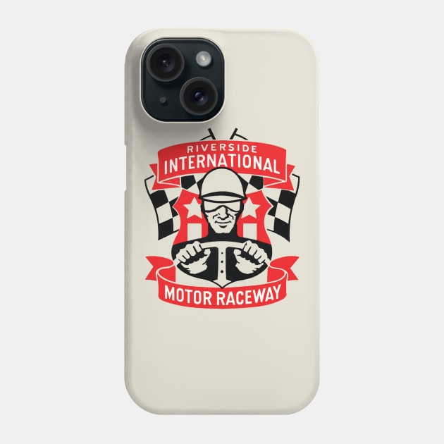 1957 Riverside Raceway Phone Case by retropetrol