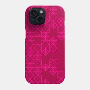 Geometric pink Phone Case