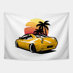 Yellow Coupe Type 175 Turbo Tapestry