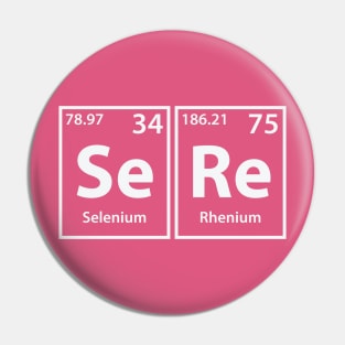 Sere (Se-Re) Periodic Elements Spelling Pin