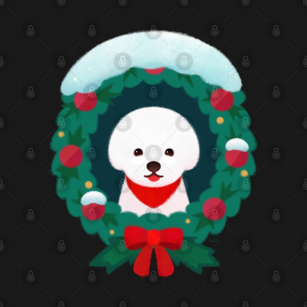 Christmas bichon by pikaole