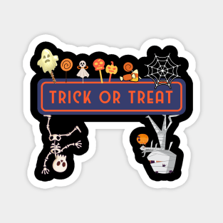 Trick or Treat - Kids Design - Spooky Halloween Magnet