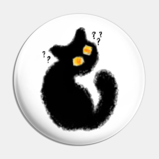 Questioning Cat MS paint Pin by Bingust