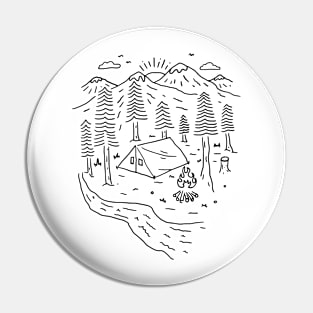 Let's Go Camping (for Light) Pin