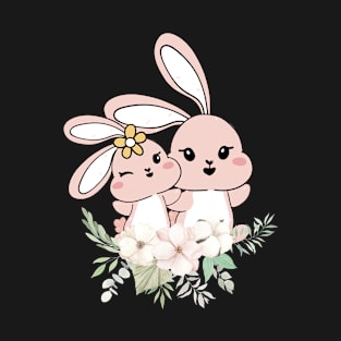 Easter Bunny Beautiful Easter Eggs T-Shirt