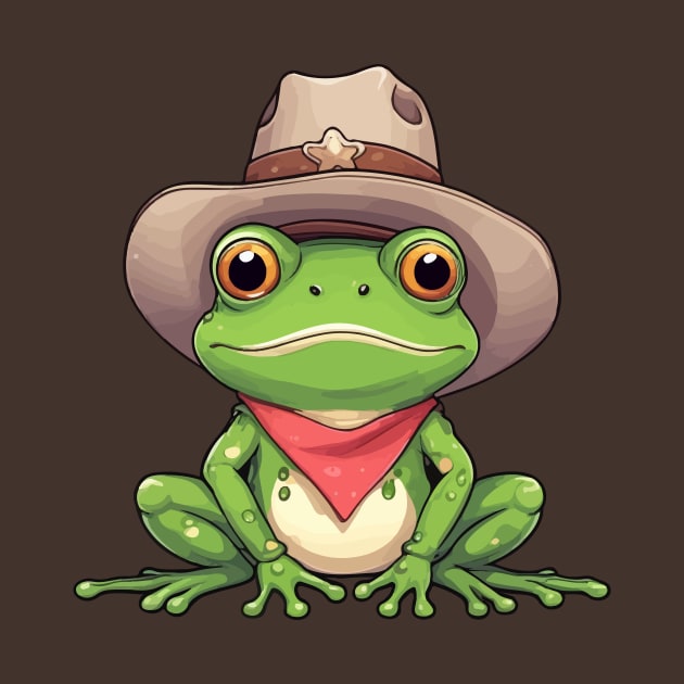 Cowboy Frog by Rishirt