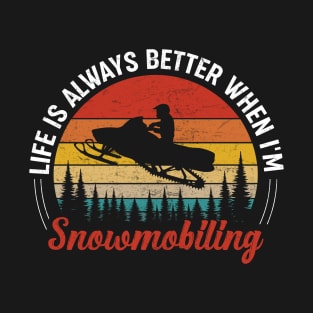 Braaap Snowmobiling Funny Snowmobiles design to fans rider winter T-Shirt