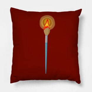 Candle Paint Brush Pillow