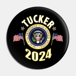 Tucker for President 2024 Pin