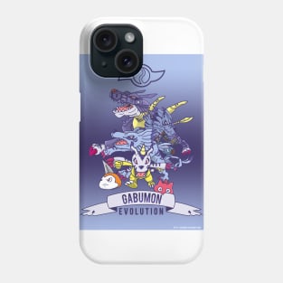 digimon gabumon evolution Phone Case