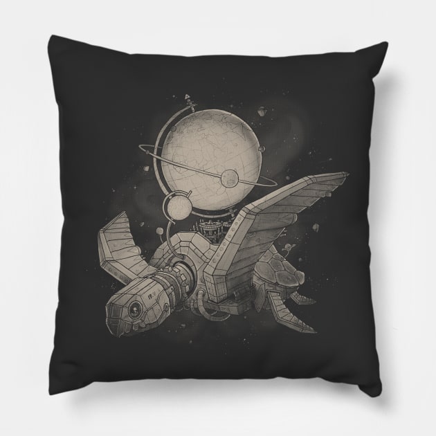 Globe Transporter Pillow by Demented