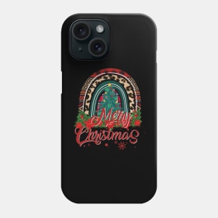 Merry Christmas Rainbow Phone Case