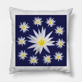 Egyptian Lotus Flower Pattern Pillow