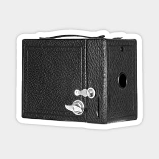 Vintage 1930s Box Camera in B&W Magnet