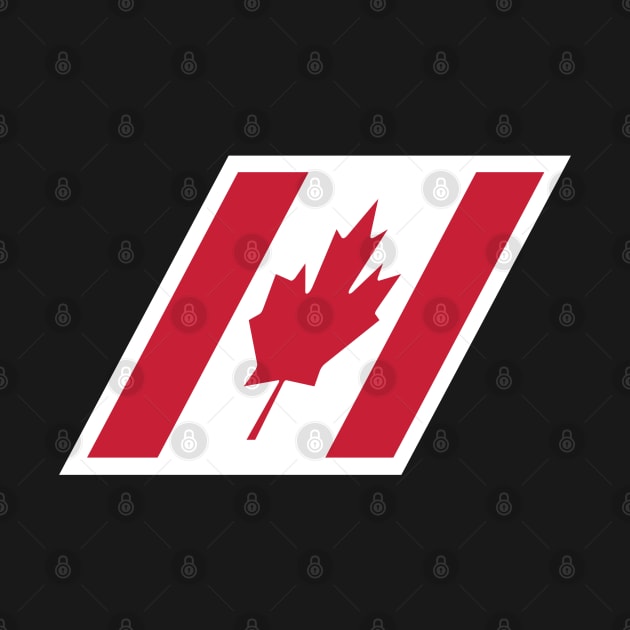 Audi Club North America - TT Cup Style Canadian Flag Rhombus by AudiClubNA