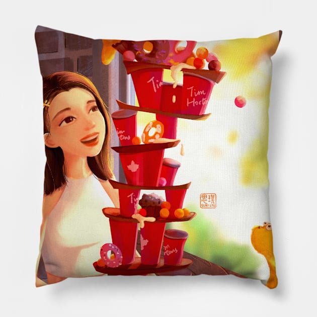 Foodie Pillow by No Idea Gallery