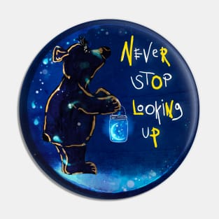 Never Stop Looking Up Pin