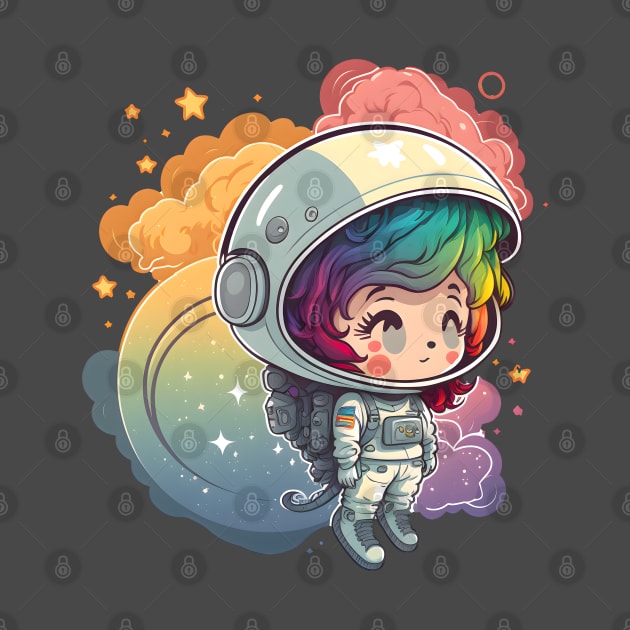 Space Explorer - Chibi Girl by Canvas & Ink Co.