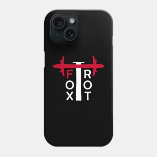 Foxtrot Aviation Phonetic Alphabet Pilot Airplane Phone Case