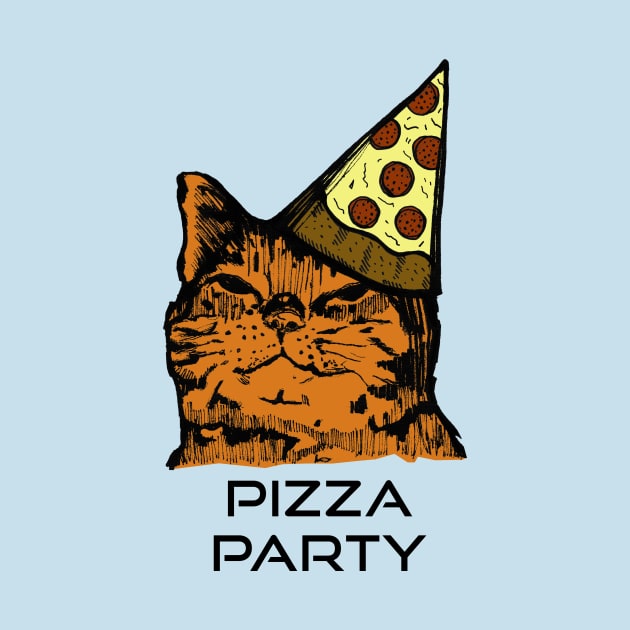 Pizza Party Cat, Party Animal by Tessa McSorley