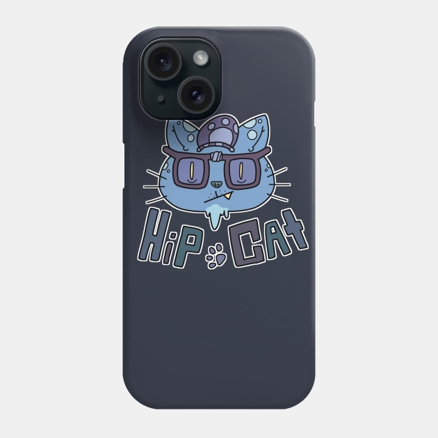 HIP CAT Phone Case by Pencil Brain